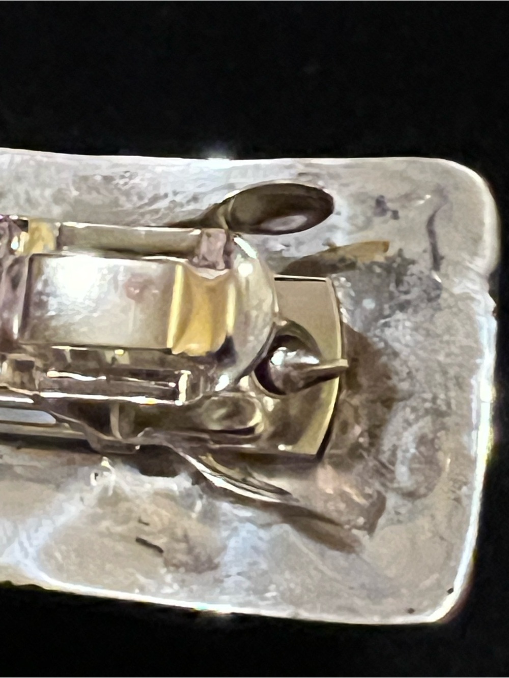 WOMEN’S STERLING SILVER BARRETTE HAIR CLIP. - Picture 6 of 8